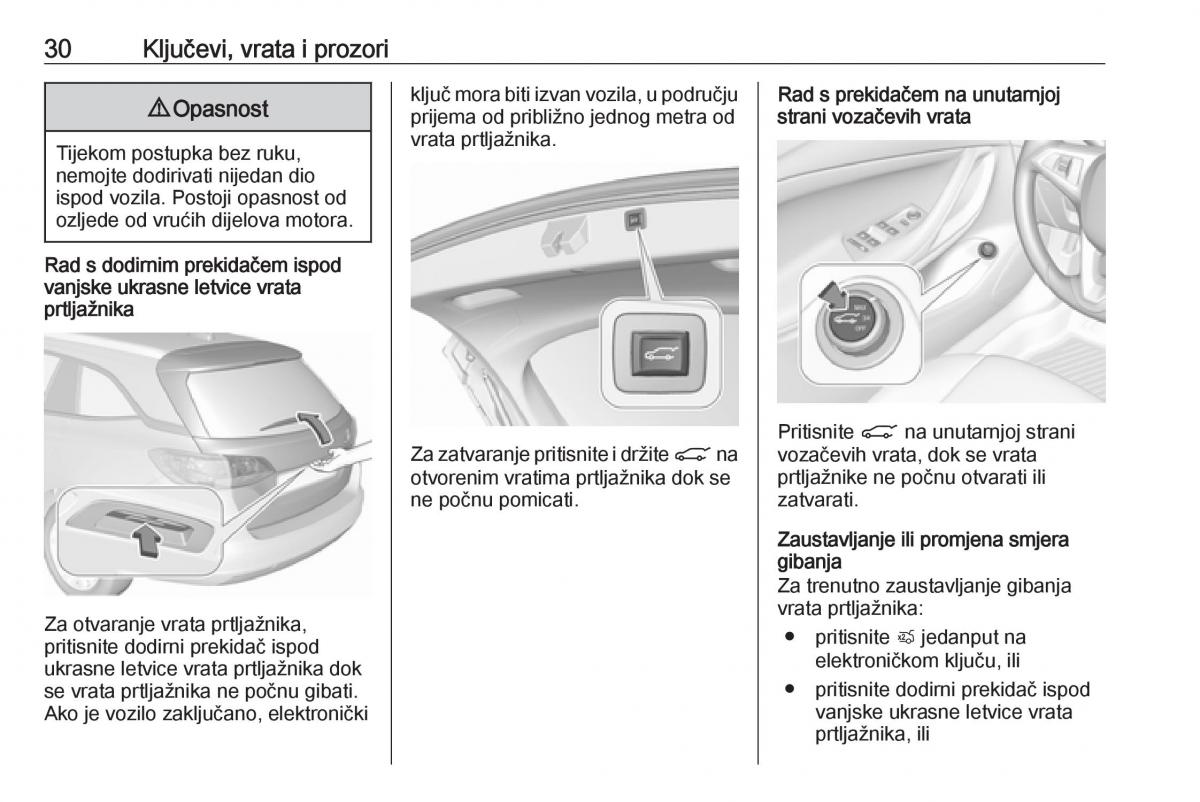 Opel Insignia B vlasnicko uputstvo / page 32