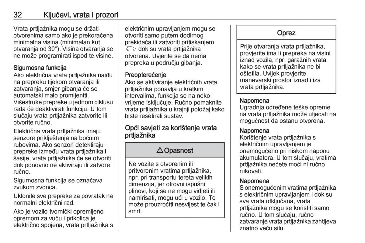 Opel Insignia B vlasnicko uputstvo / page 34