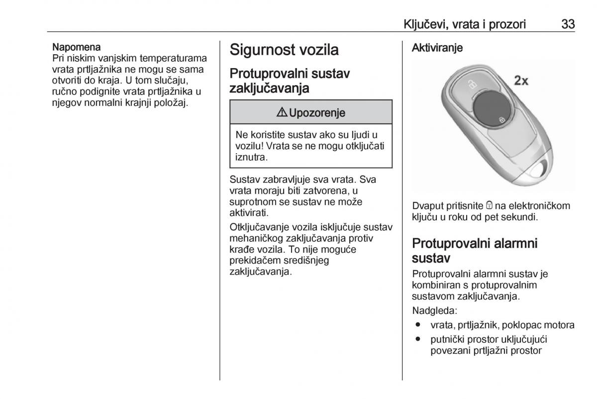 Opel Insignia B vlasnicko uputstvo / page 35