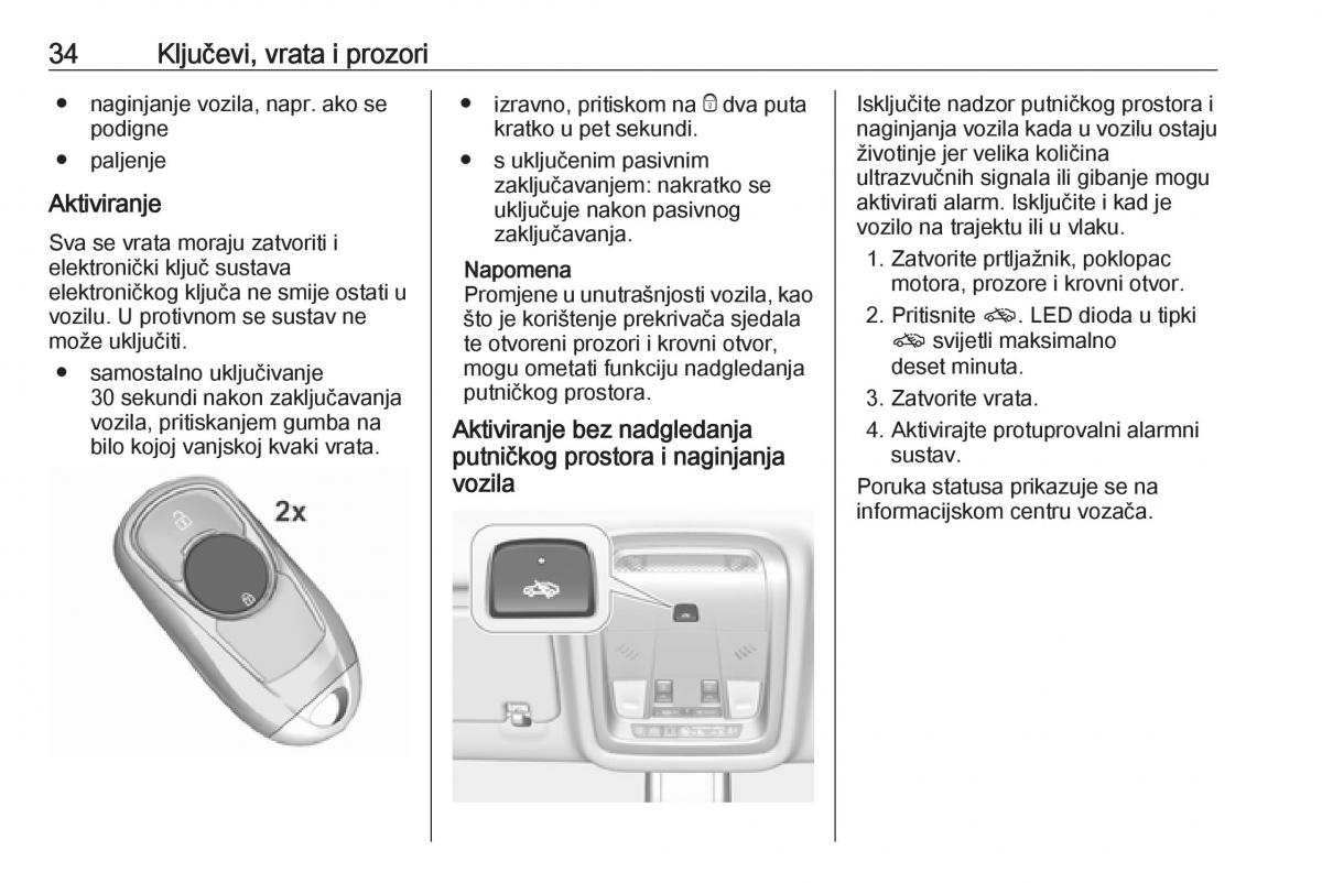 Opel Insignia B vlasnicko uputstvo / page 36