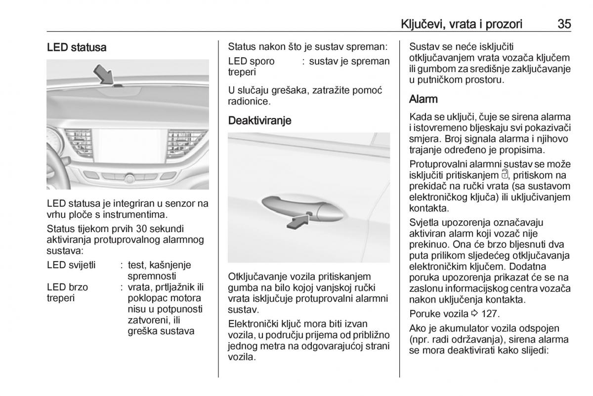 Opel Insignia B vlasnicko uputstvo / page 37