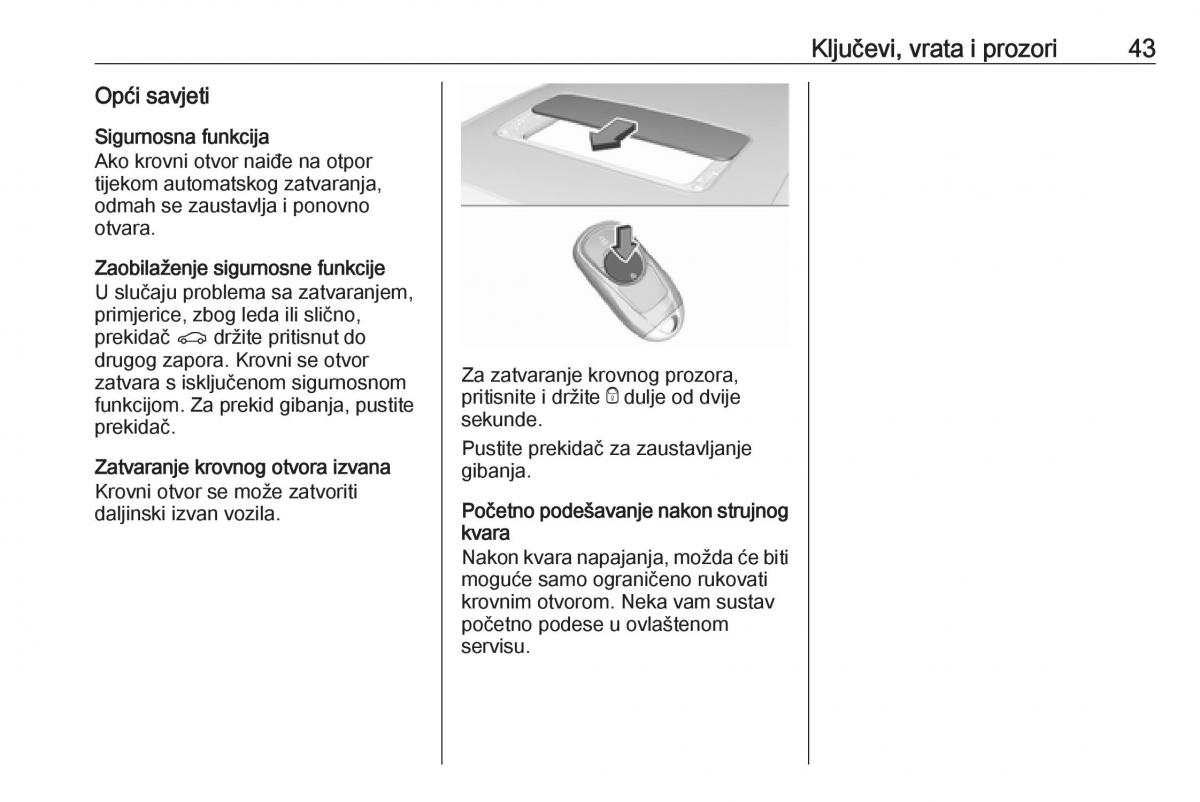 Opel Insignia B vlasnicko uputstvo / page 45