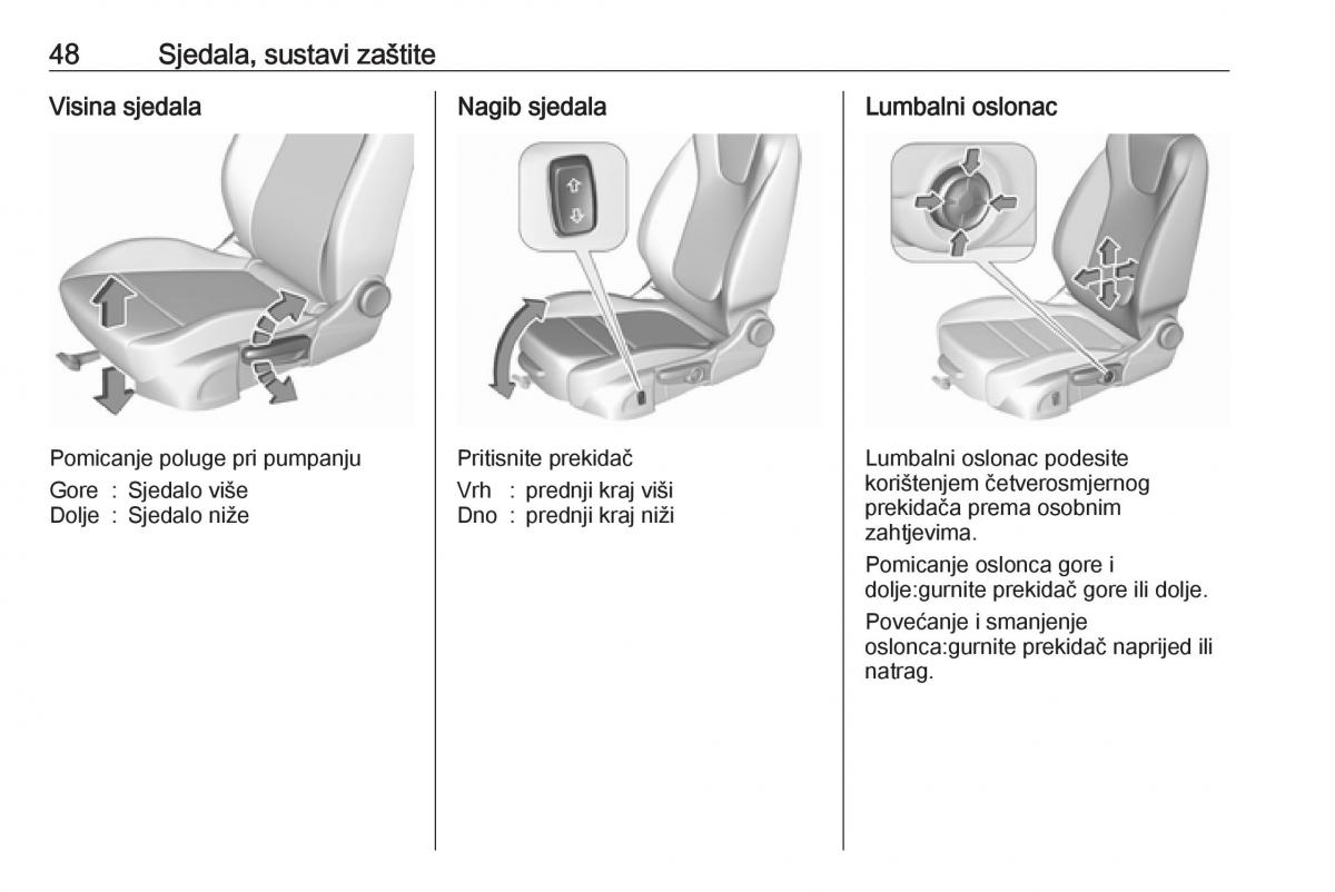 Opel Insignia B vlasnicko uputstvo / page 50