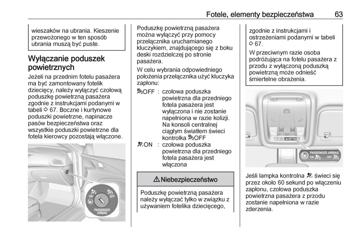 Opel Insignia B instrukcja obslugi / page 65