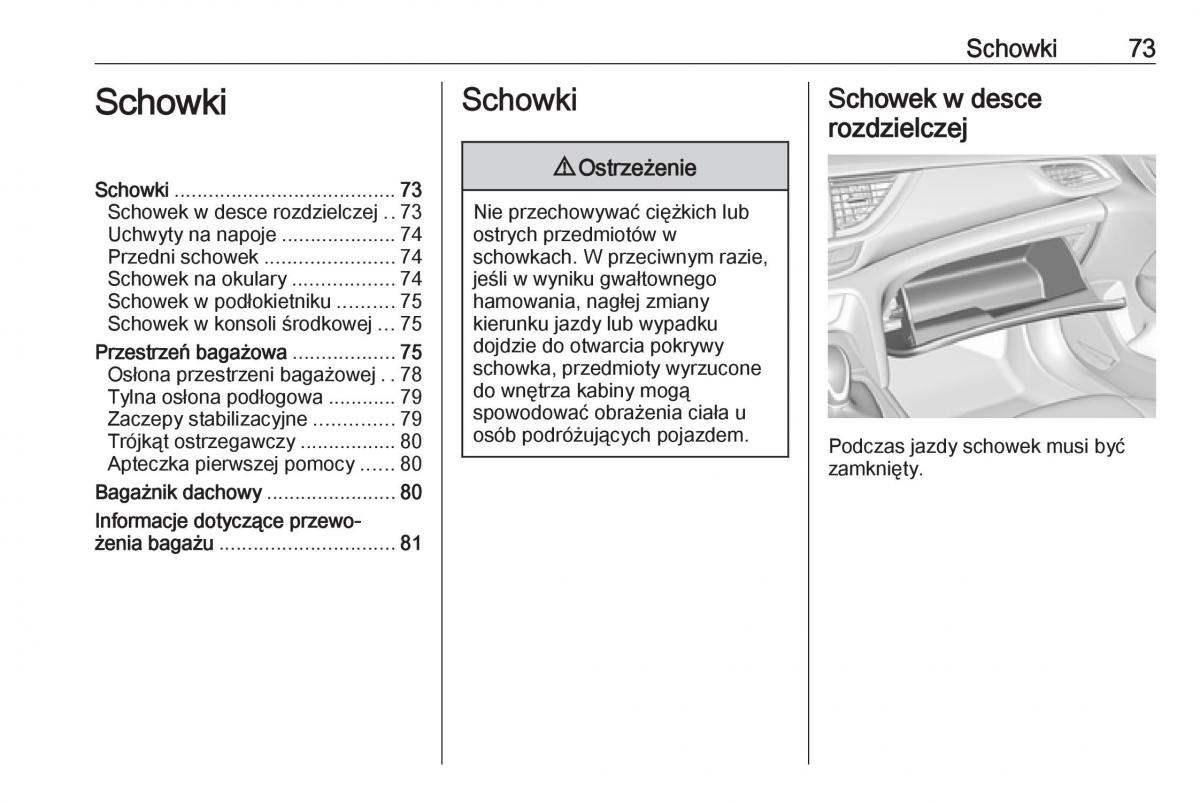 Opel Insignia B instrukcja obslugi / page 75