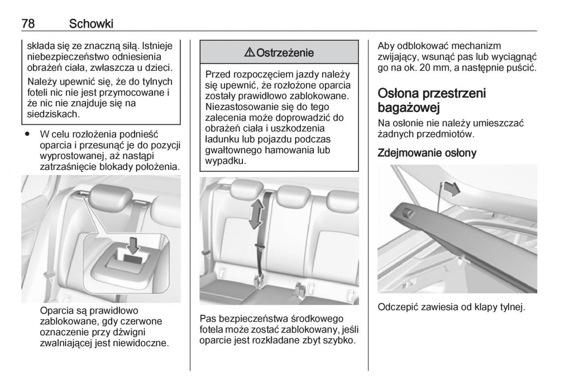 Opel Insignia B instrukcja obslugi / page 80