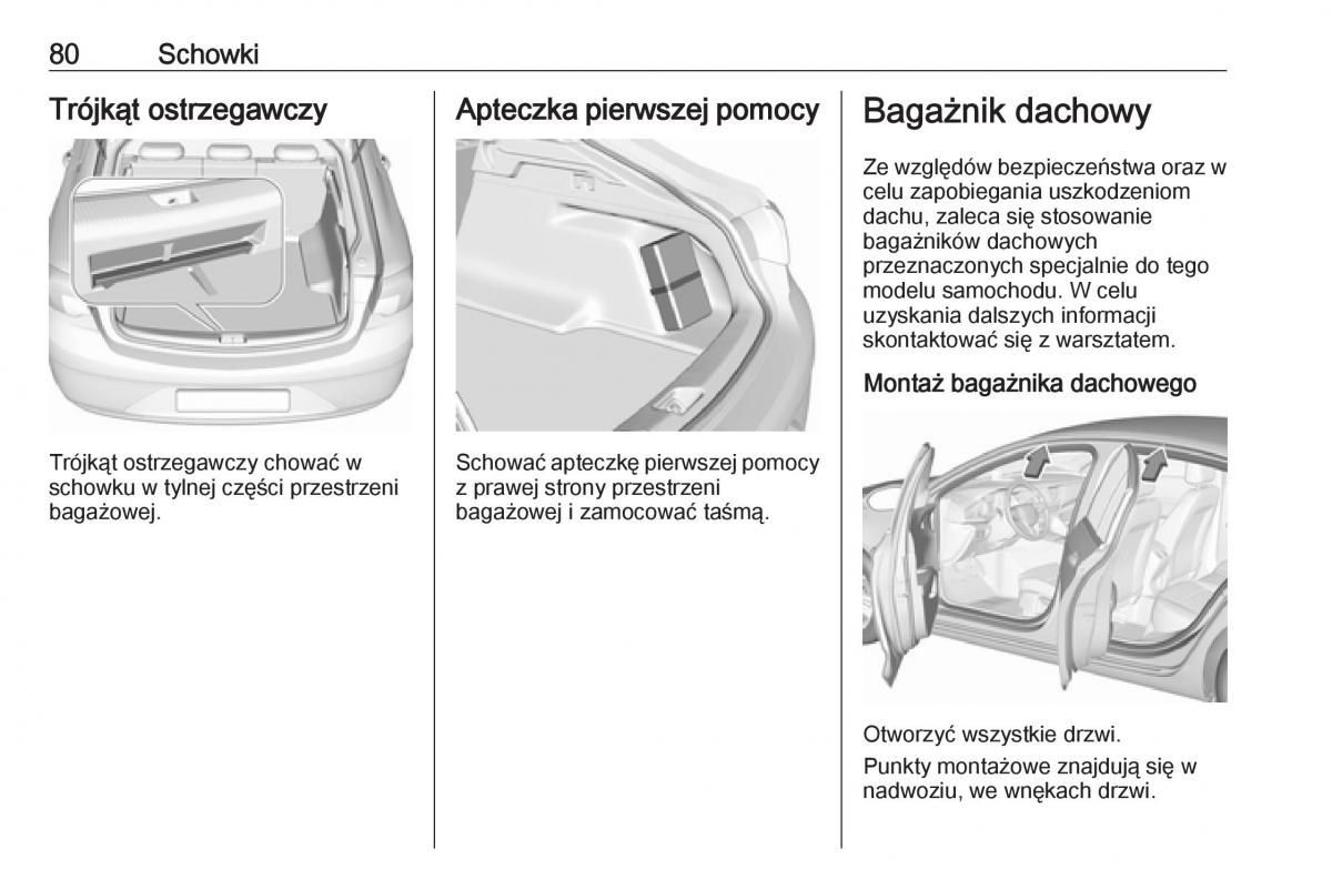 Opel Insignia B instrukcja obslugi / page 82