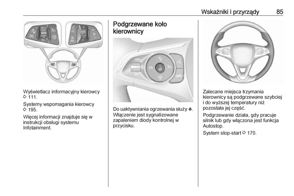 Opel Insignia B instrukcja obslugi / page 87