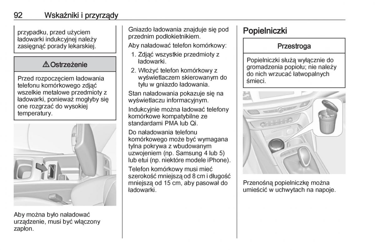 Opel Insignia B instrukcja obslugi / page 94