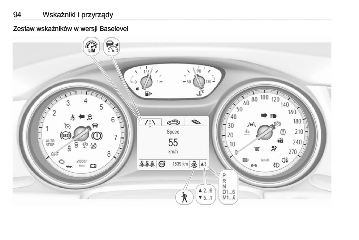 Opel Insignia B instrukcja obslugi / page 96