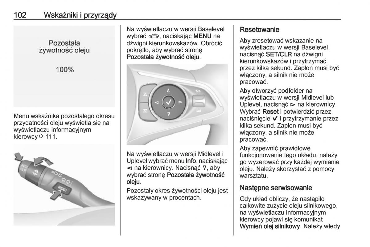 Opel Insignia B instrukcja obslugi / page 104