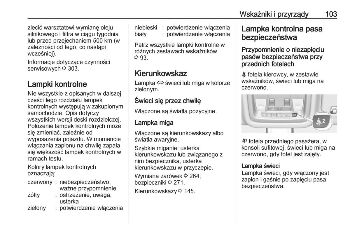 Opel Insignia B instrukcja obslugi / page 105