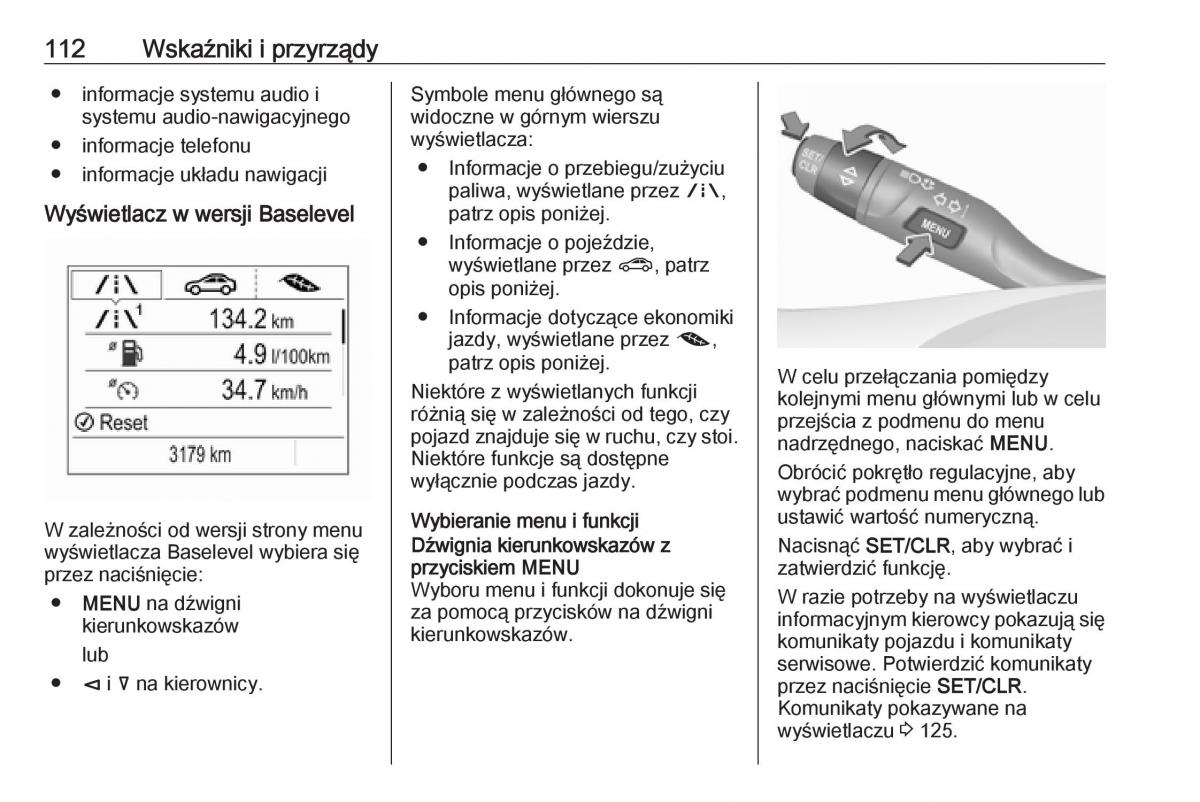 Opel Insignia B instrukcja obslugi / page 114