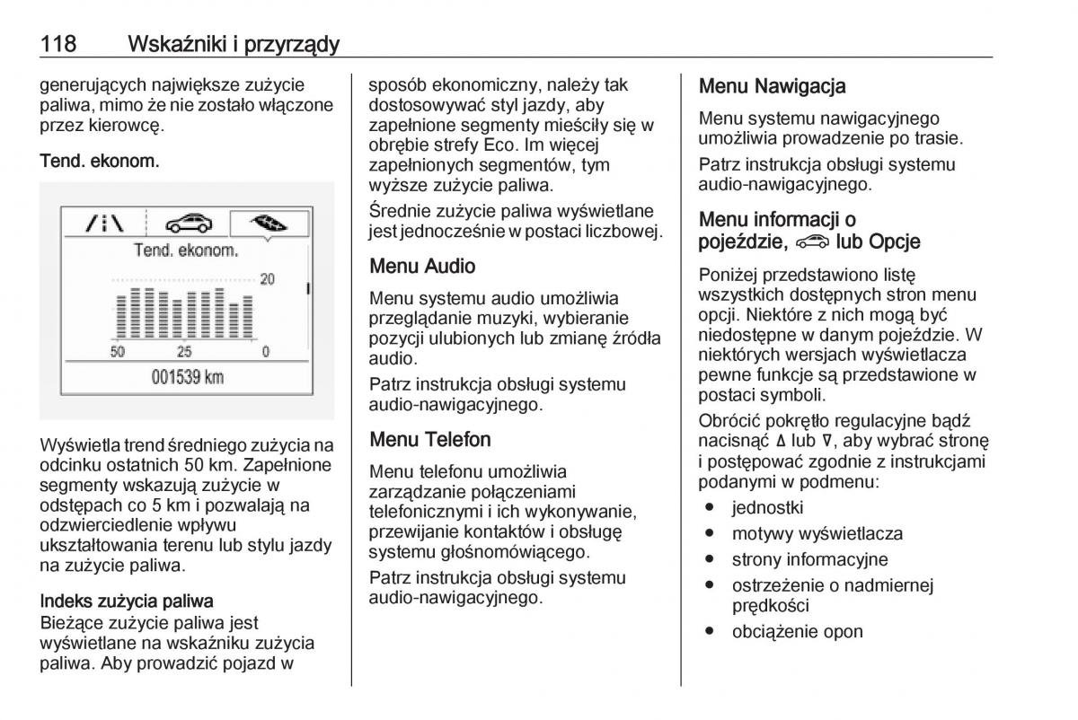 Opel Insignia B instrukcja obslugi / page 120