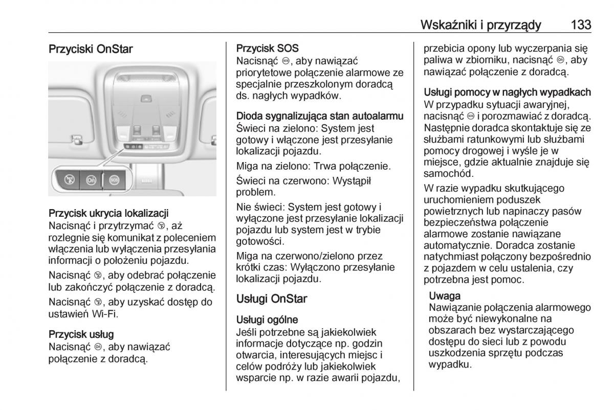 Opel Insignia B instrukcja obslugi / page 135