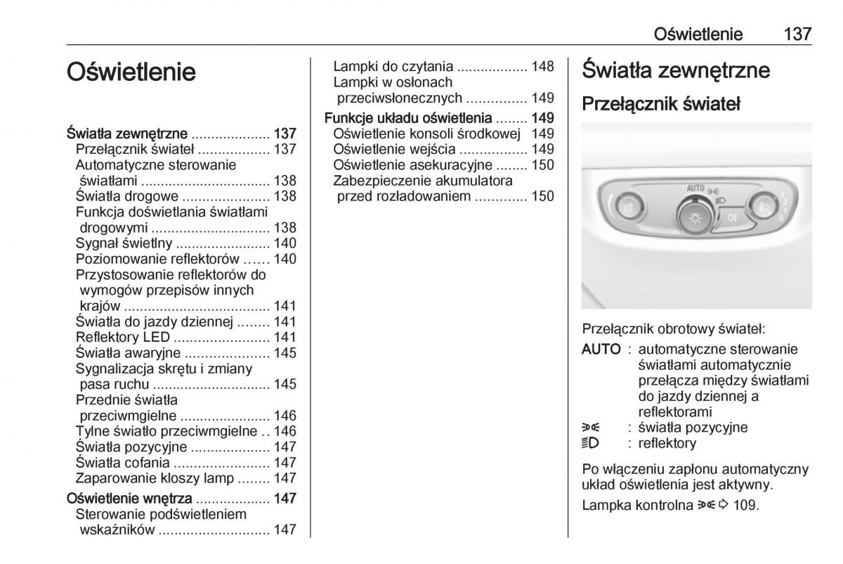 Opel Insignia B instrukcja obslugi / page 139