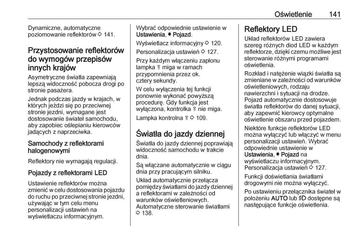 Opel Insignia B instrukcja obslugi / page 143