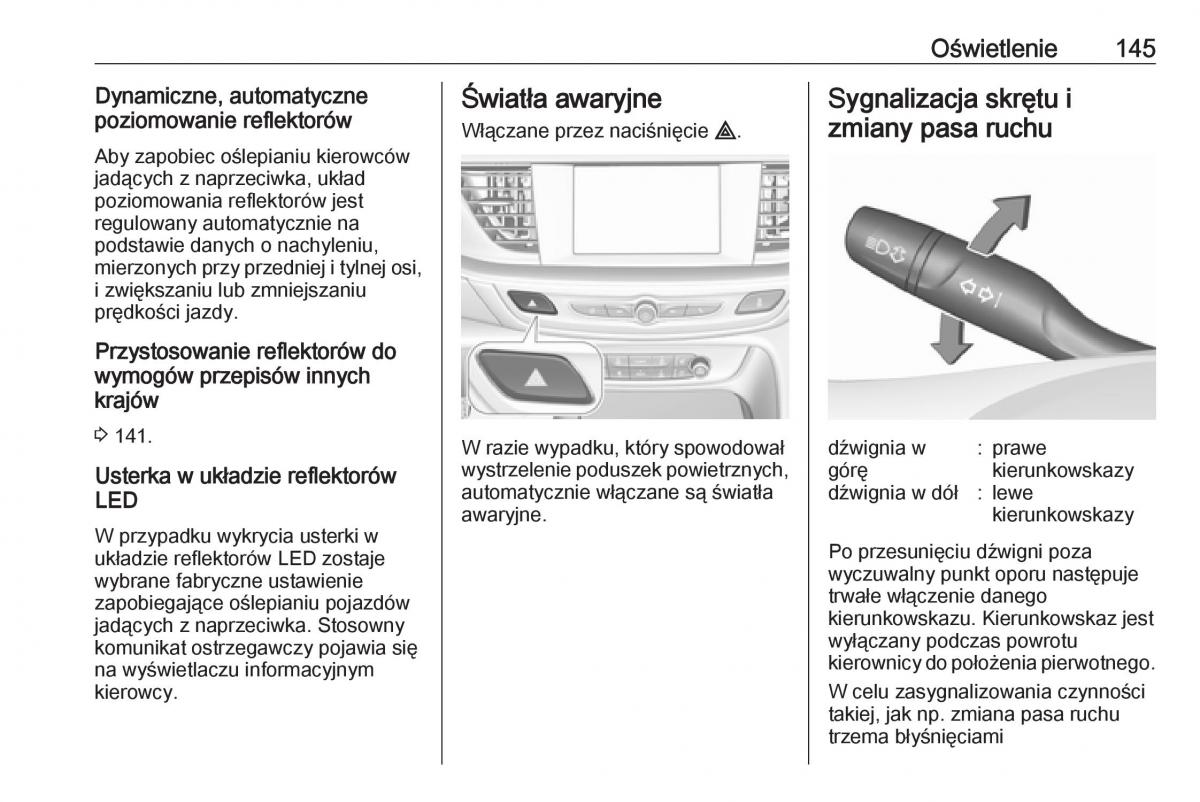 Opel Insignia B instrukcja obslugi / page 147