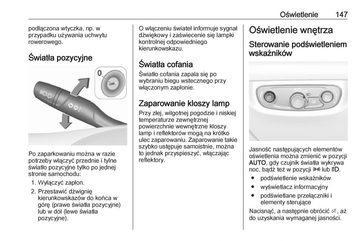 Opel Insignia B instrukcja obslugi / page 149