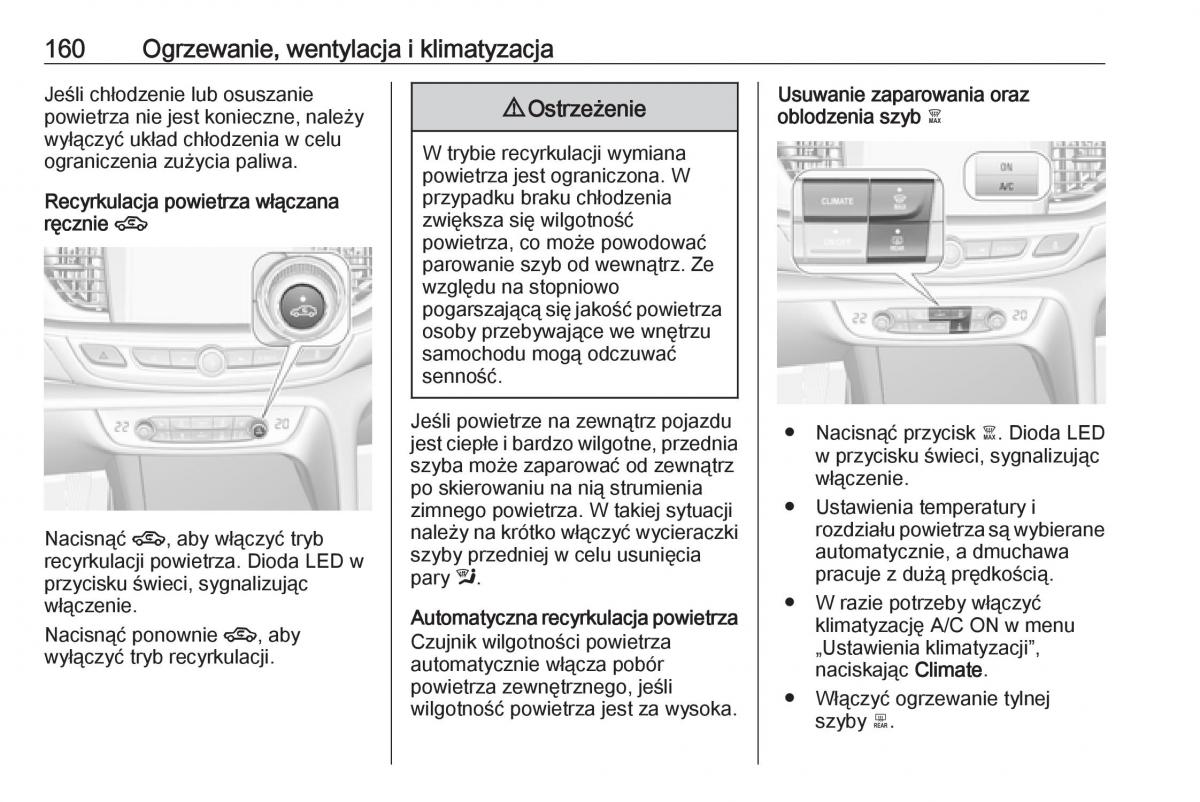 Opel Insignia B instrukcja obslugi / page 162