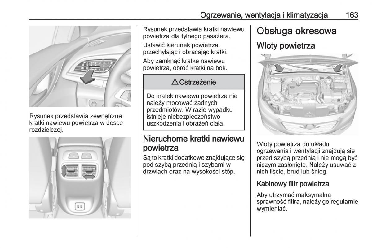 Opel Insignia B instrukcja obslugi / page 165