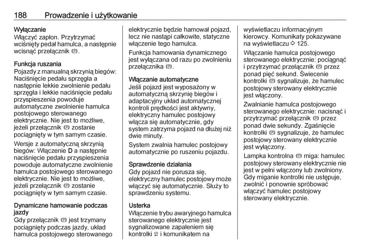 Opel Insignia B instrukcja obslugi / page 190