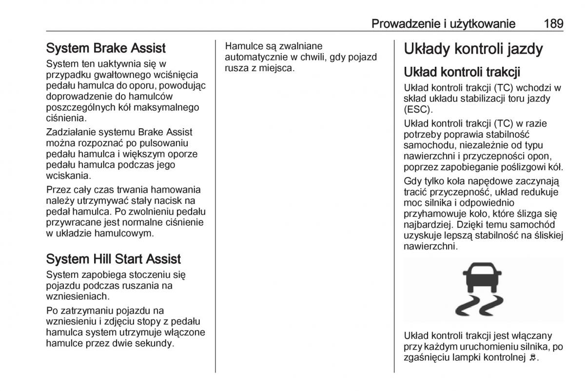 Opel Insignia B instrukcja obslugi / page 191