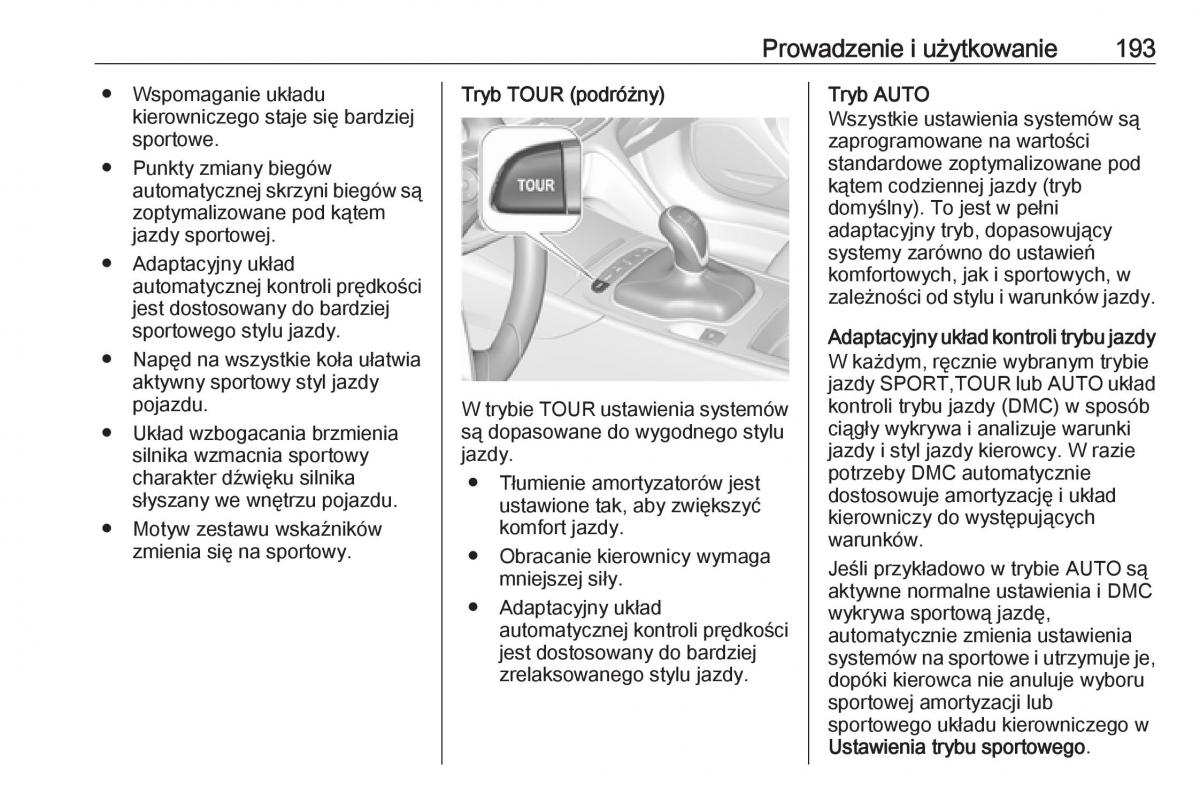 Opel Insignia B instrukcja obslugi / page 195