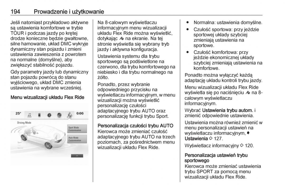 Opel Insignia B instrukcja obslugi / page 196