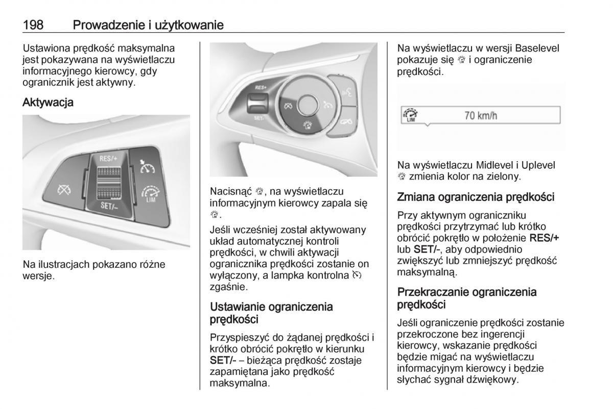 Opel Insignia B instrukcja obslugi / page 200