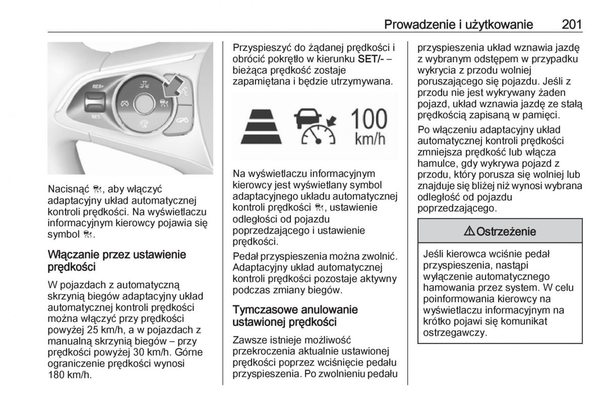 Opel Insignia B instrukcja obslugi / page 203