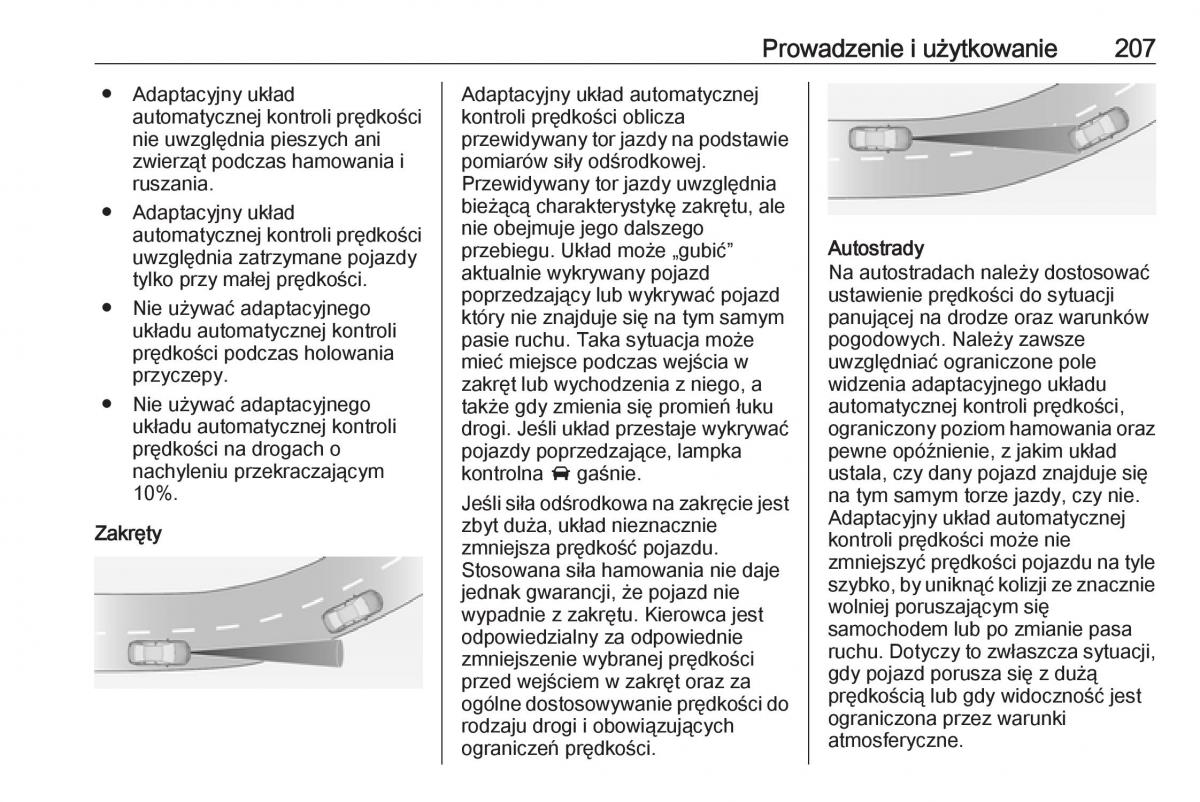 Opel Insignia B instrukcja obslugi / page 209