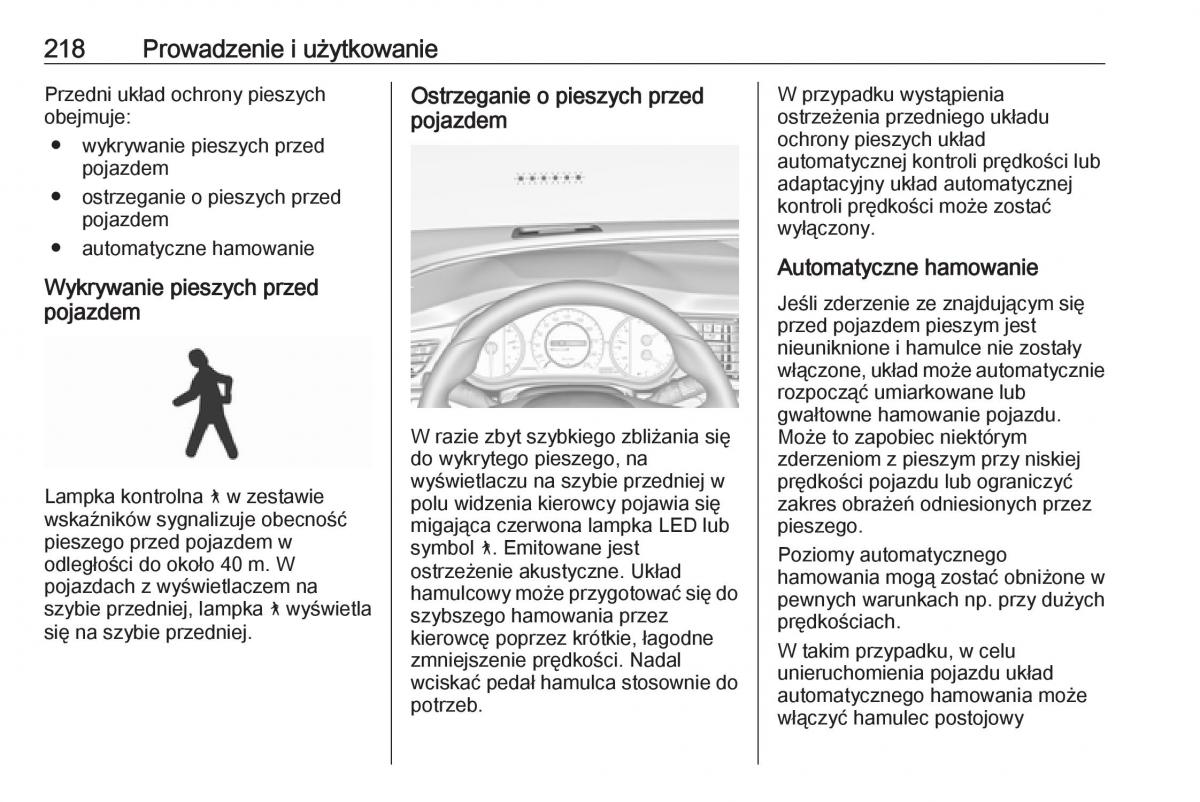 Opel Insignia B instrukcja obslugi / page 220