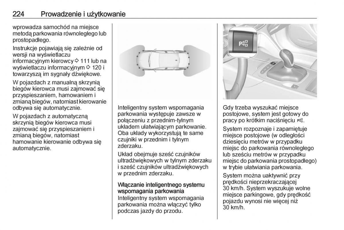 Opel Insignia B instrukcja obslugi / page 226