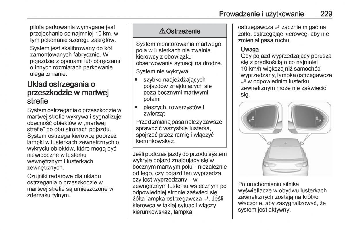 Opel Insignia B instrukcja obslugi / page 231