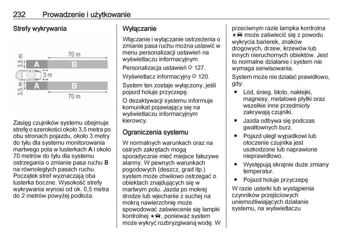 Opel Insignia B instrukcja obslugi / page 234