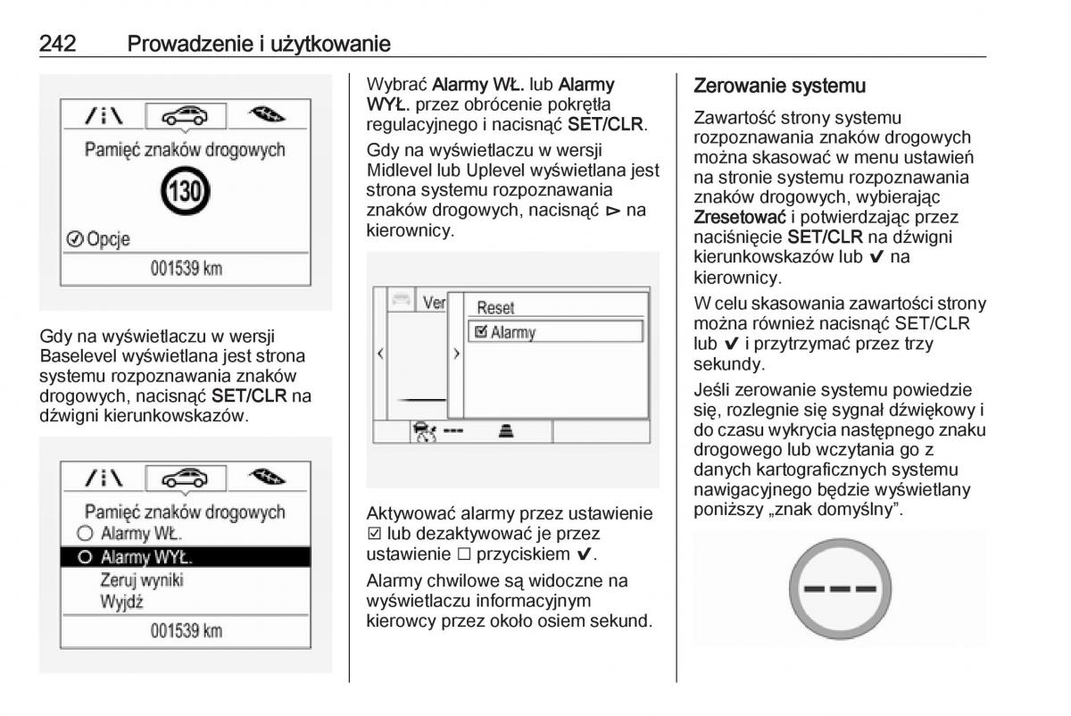 Opel Insignia B instrukcja obslugi / page 244