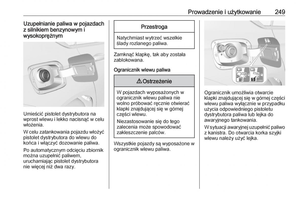 Opel Insignia B instrukcja obslugi / page 251