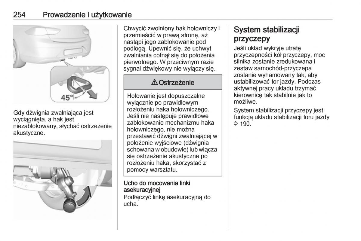 Opel Insignia B instrukcja obslugi / page 256