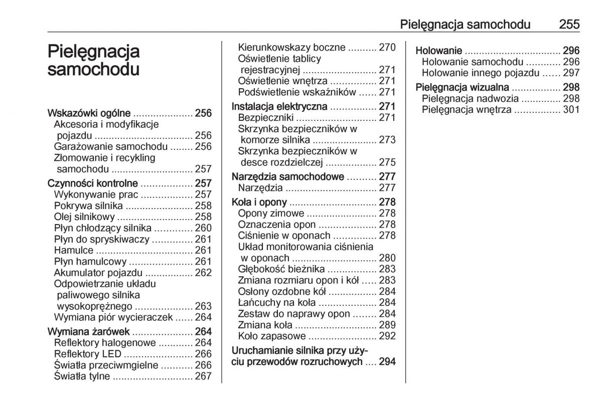 Opel Insignia B instrukcja obslugi / page 257