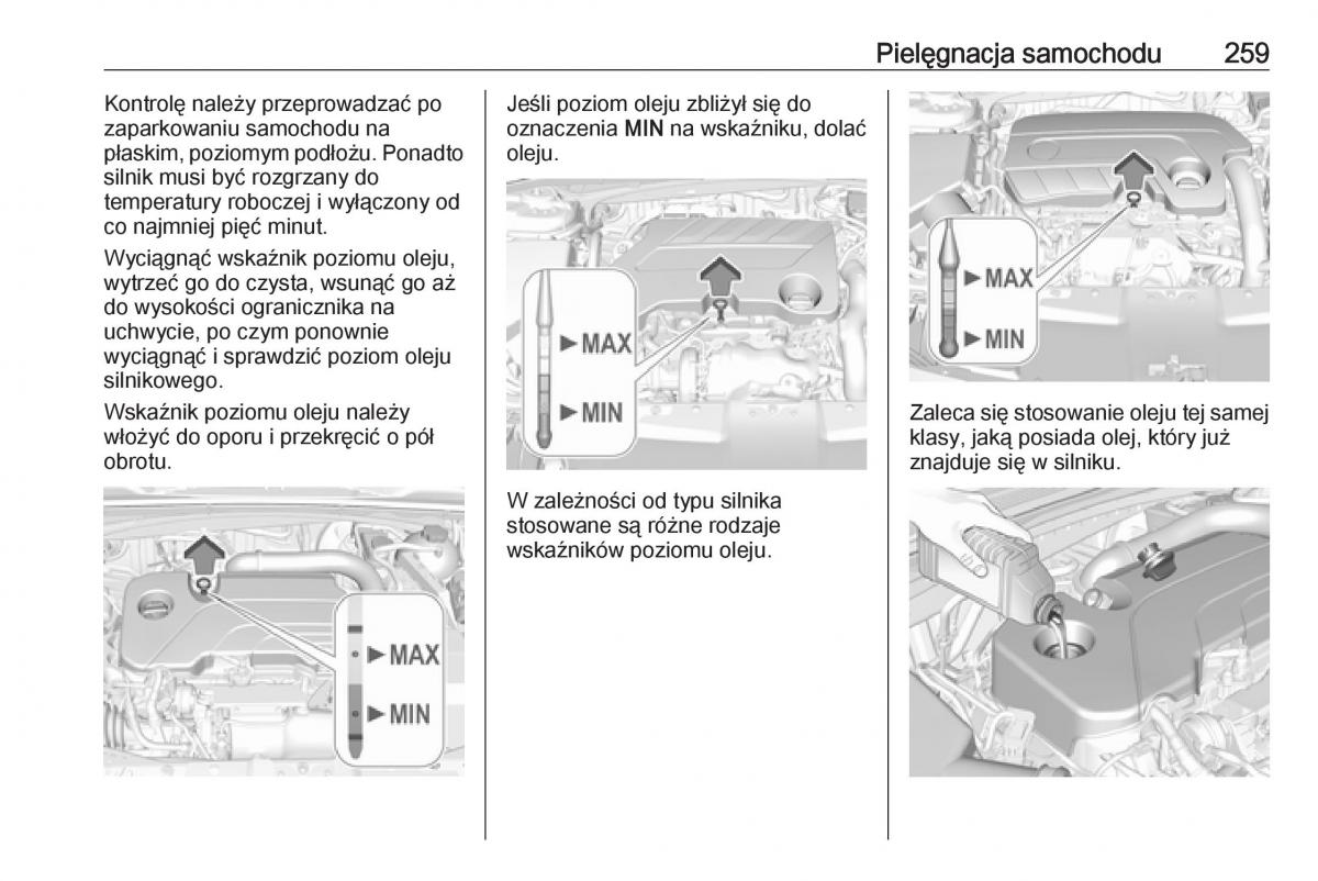 Opel Insignia B instrukcja obslugi / page 261