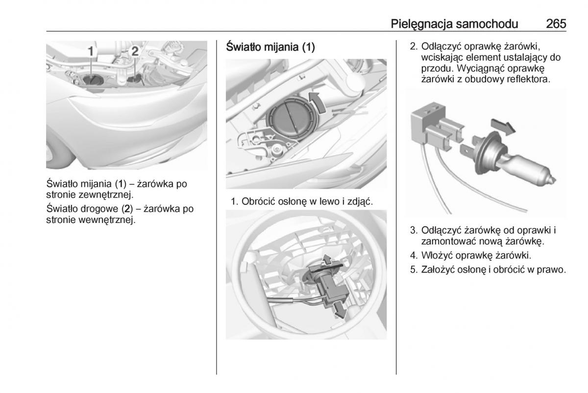 Opel Insignia B instrukcja obslugi / page 267