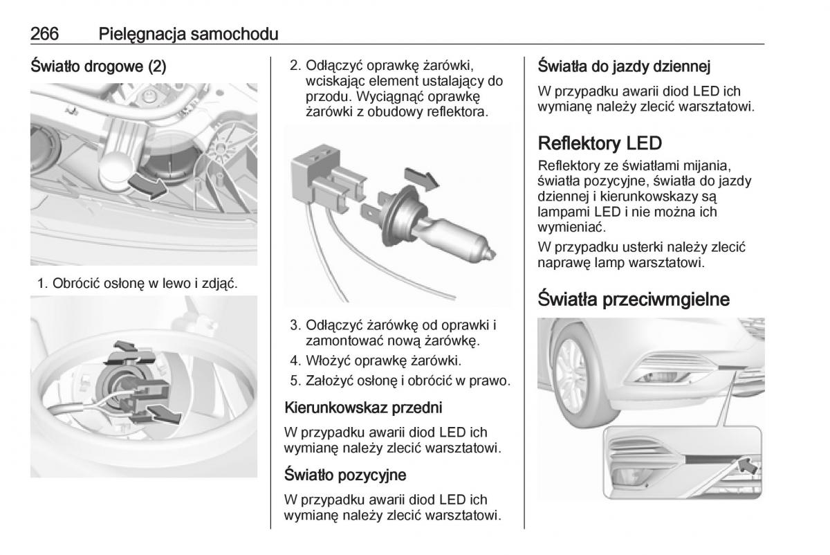 Opel Insignia B instrukcja obslugi / page 268