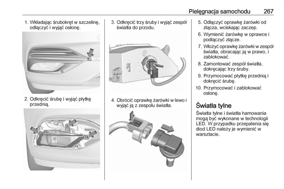 Opel Insignia B instrukcja obslugi / page 269