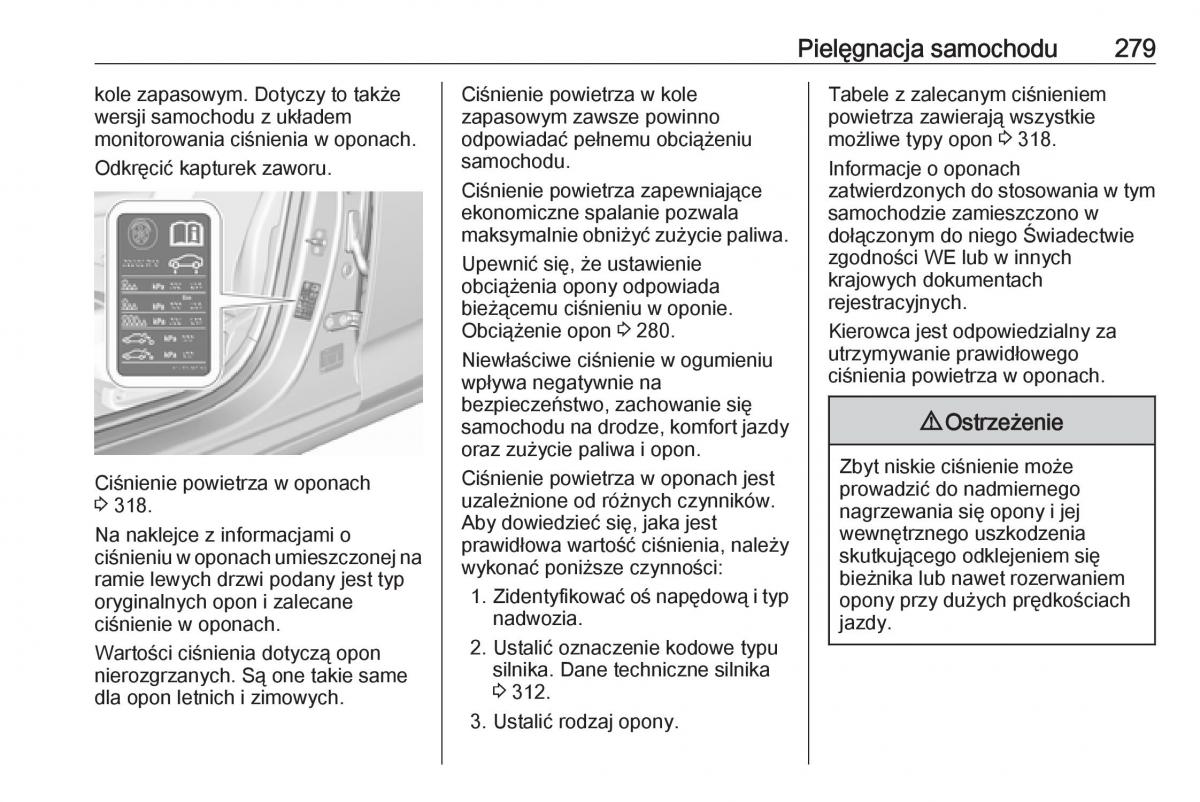 Opel Insignia B instrukcja obslugi / page 281