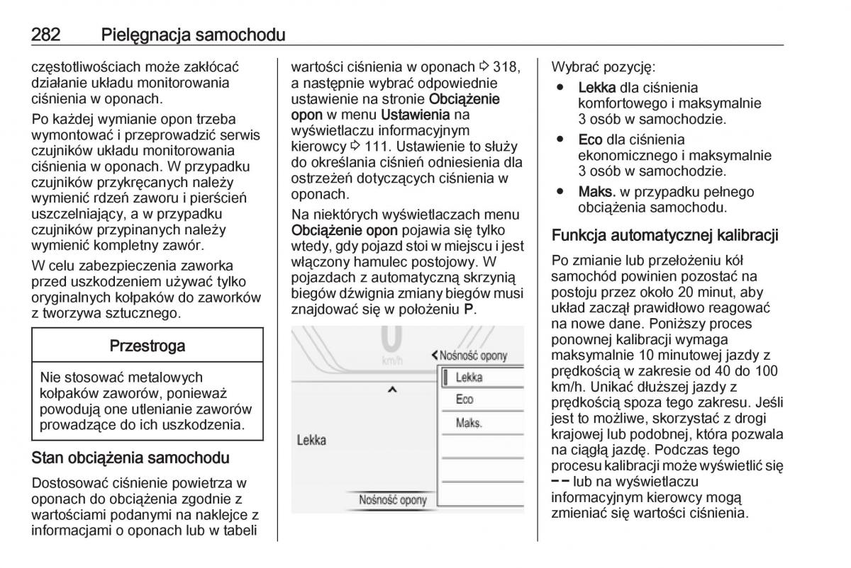 Opel Insignia B instrukcja obslugi / page 284