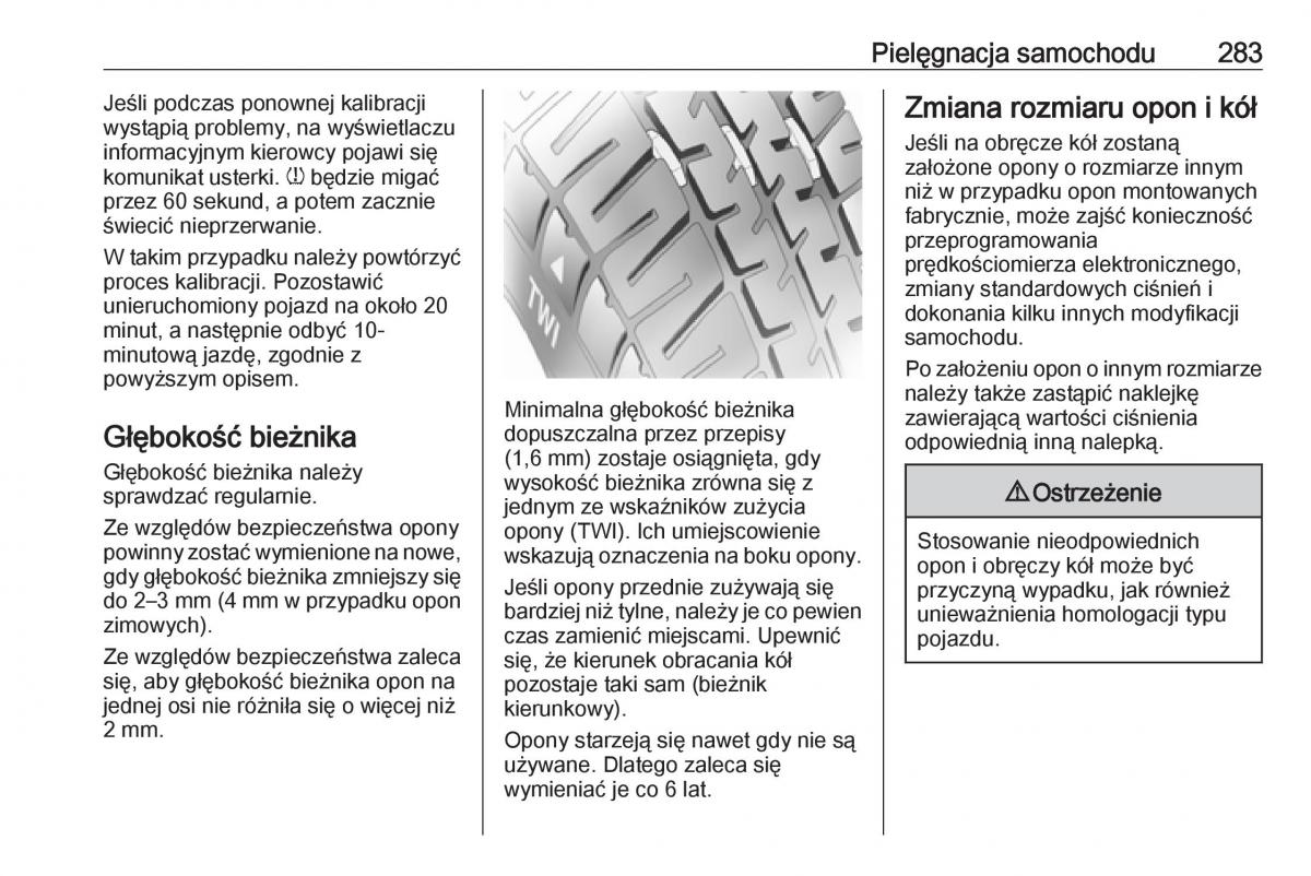 Opel Insignia B instrukcja obslugi / page 285