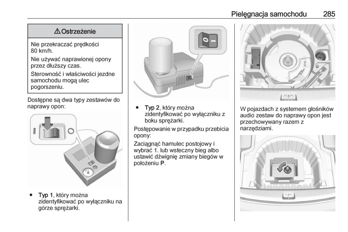 Opel Insignia B instrukcja obslugi / page 287