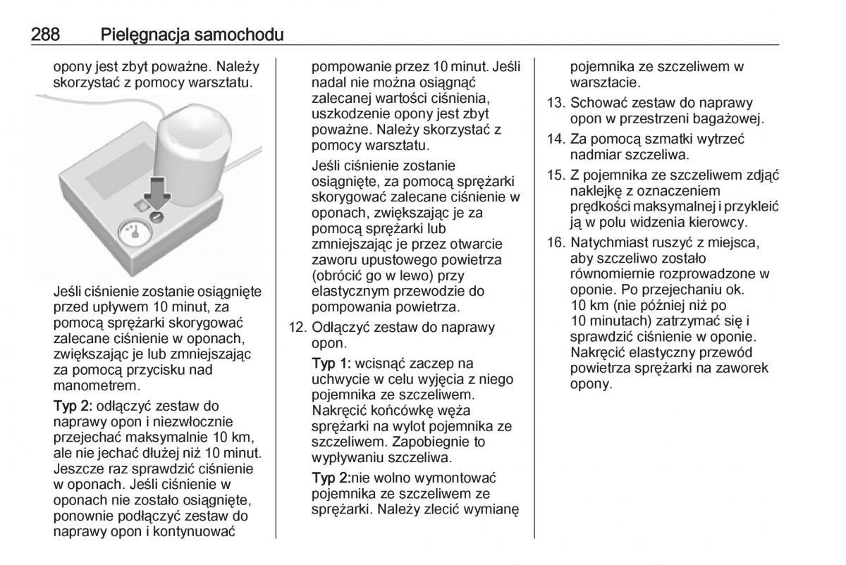 Opel Insignia B instrukcja obslugi / page 290