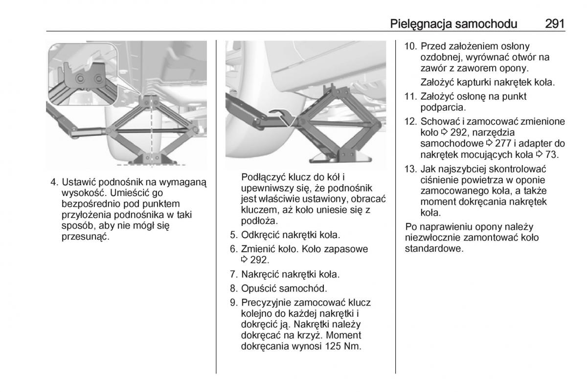 Opel Insignia B instrukcja obslugi / page 293